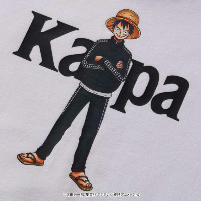 Kappa(カッパ)の【即納】 Kappa × ワンピース コラボ プルオーバーパーカー ホワイト S メンズのトップス(パーカー)の商品写真