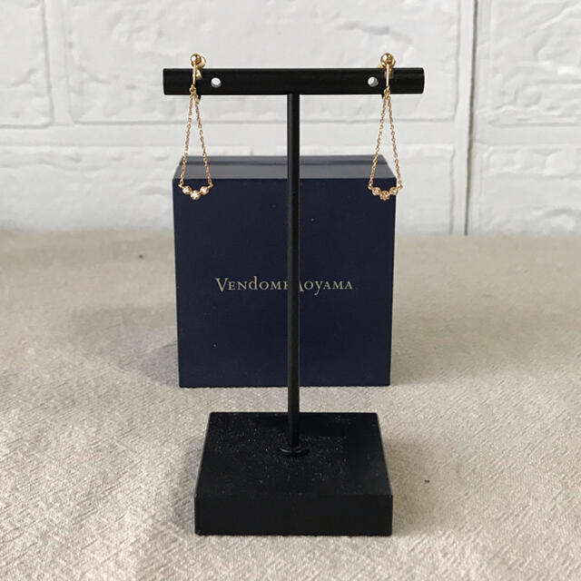 Vendome Aoyama(ヴァンドームアオヤマ)の美品♡ ヴァンドーム青山　K18 ダイヤモンド　スイング　イヤリング レディースのアクセサリー(イヤリング)の商品写真