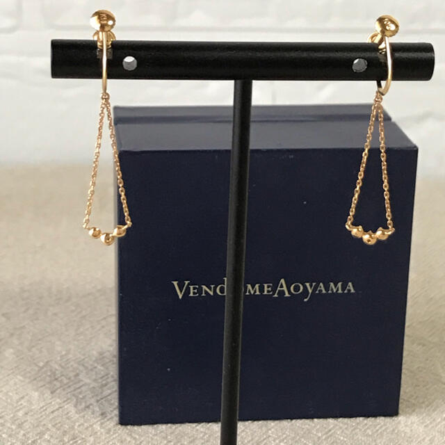 Vendome Aoyama(ヴァンドームアオヤマ)の美品♡ ヴァンドーム青山　K18 ダイヤモンド　スイング　イヤリング レディースのアクセサリー(イヤリング)の商品写真