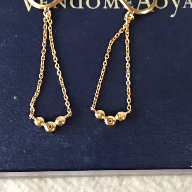 Vendome Aoyama(ヴァンドームアオヤマ)の美品♡ ヴァンドーム青山　K18 ダイヤモンド　スイング　イヤリング レディースのアクセサリー(イヤリング)の商品写真