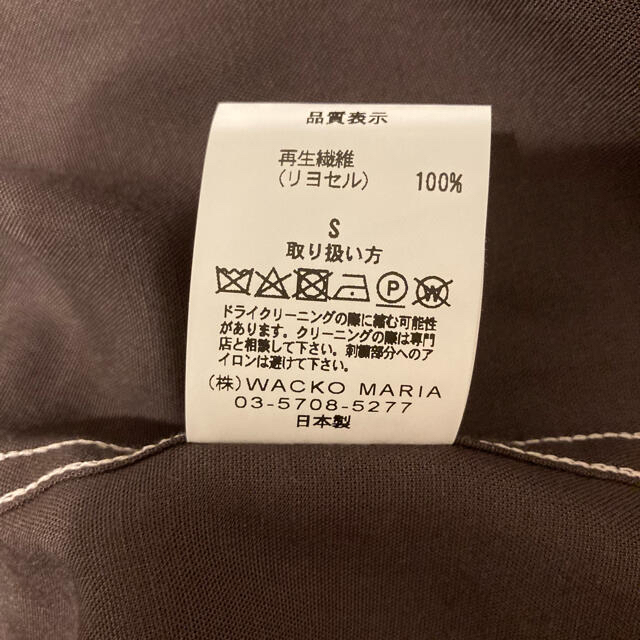 WACKO MARIA(ワコマリア)のWACKO MARIA オープンカラーシャツ　Sサイズ メンズのトップス(シャツ)の商品写真