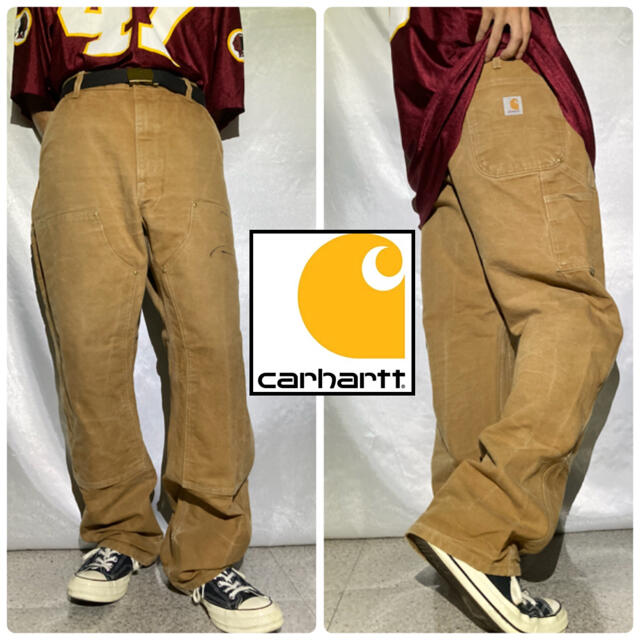 USA製 Carhartt ダブルニーペインターパンツ ダック地 キャメル