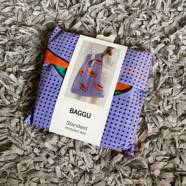 BEAUTY&YOUTH UNITED ARROWS(ビューティアンドユースユナイテッドアローズ)のラスト1点BAGGU スタンダード  ブルー  パパイヤ レディースのバッグ(エコバッグ)の商品写真