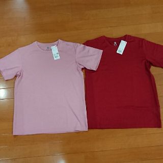 ユニクロ(UNIQLO)のユニクロ キッズ ドライEX Tシャツ 160 運動 スポーツ 2枚(Tシャツ/カットソー)