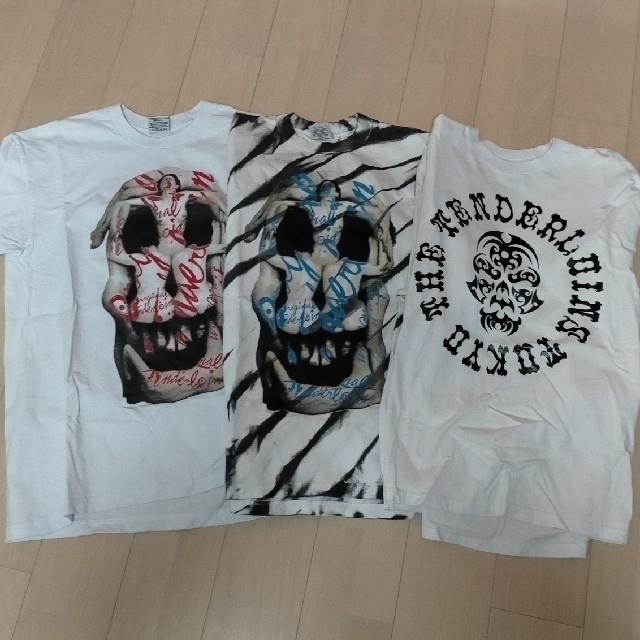 希少品！ TENDERLOIN 長袖Tシャツ ロンT ACID ネイビー 紺 L