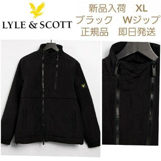 ライルアンドスコット(LYLE&SCOTT)の【新品】LYLE&SCOTT　ダブルジップジャケット　ブラック　XL(ブルゾン)