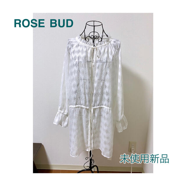 ROSE BUD(ローズバッド)のROSE BUD ローズバッド★透けジャカードチュニック  レディースのトップス(チュニック)の商品写真