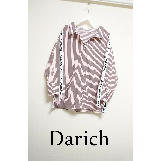 Darich  DARLING ロゴ ビッグシャツ 彼シャツ