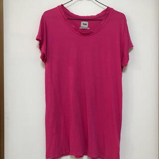 アクネ(ACNE)のAcne アクネ　POP CLASSICS カットソー　Tシャツ　ピンク(Tシャツ/カットソー(半袖/袖なし))