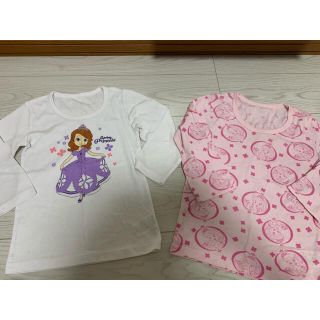 ディズニー(Disney)のDisney ディズニー　インナー　肌着　長袖　２枚セット　120 美品　女の子(下着)