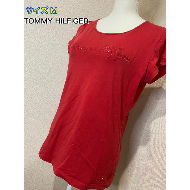 TOMMY HILFIGER(トミーヒルフィガー)のTOMMY HILFIGER Tシャツ 着丈若干長め♪ レディースのトップス(Tシャツ(半袖/袖なし))の商品写真