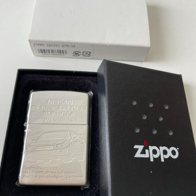 ZIPPO(ジッポー)のzippo  限定品　『NISSAN  SKYLINE  BNR34  GTR』 メンズのファッション小物(タバコグッズ)の商品写真