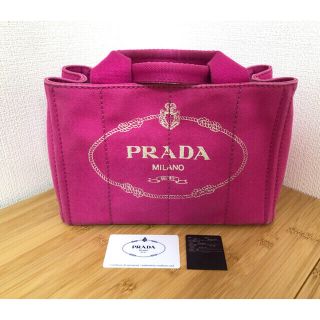 プラダ(PRADA)のPRADA プラダ カナパ ミニ トートバッグ BN2439 ピンク(トートバッグ)