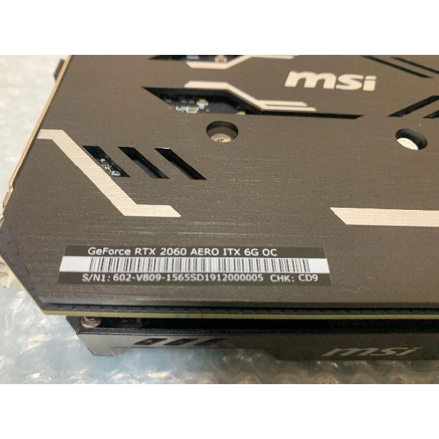 MSI GeForce RTX 2060 AERO ITX 6G OC スマホ/家電/カメラのPC/タブレット(PCパーツ)の商品写真