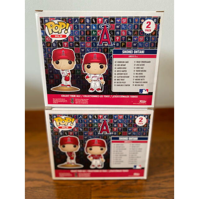 大谷翔平選手 Funko Pop 赤白ユニ 2箱セット エンタメ/ホビーのタレントグッズ(スポーツ選手)の商品写真