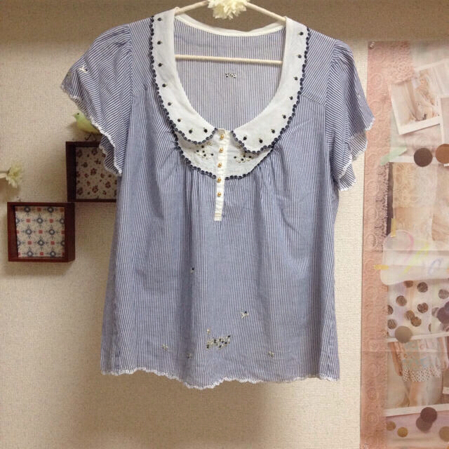 franche lippee(フランシュリッペ)のフランシュリッペ＊ハネブラウス♪ レディースのトップス(シャツ/ブラウス(半袖/袖なし))の商品写真