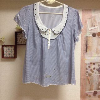 フランシュリッペ(franche lippee)のフランシュリッペ＊ハネブラウス♪(シャツ/ブラウス(半袖/袖なし))