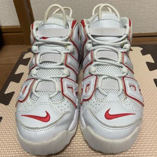 ナイキ(NIKE)のNIKE 赤 白 エアモア　アップテンポ　モアテン23cm(スニーカー)