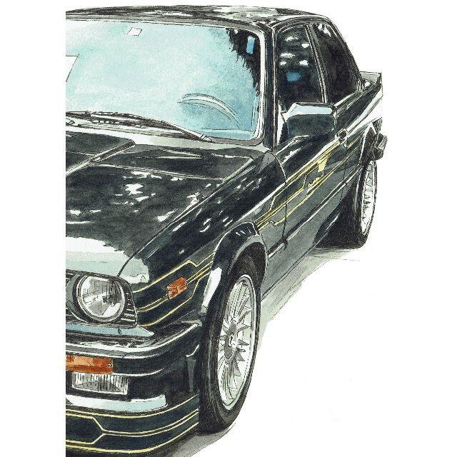 GC-1461 BMW325/ALPINA限定版画直筆サイン額装作家平右ヱ門 8