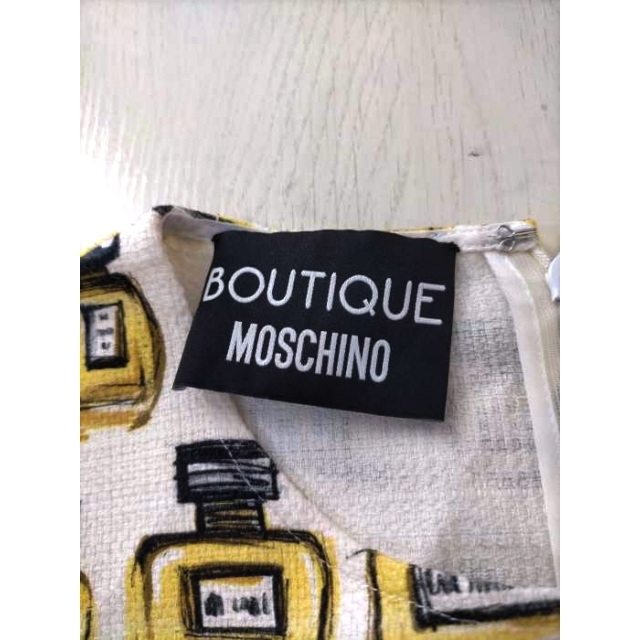 MOSCHINO(モスキーノ) 19SS 香水柄 ノースリーブワンピース