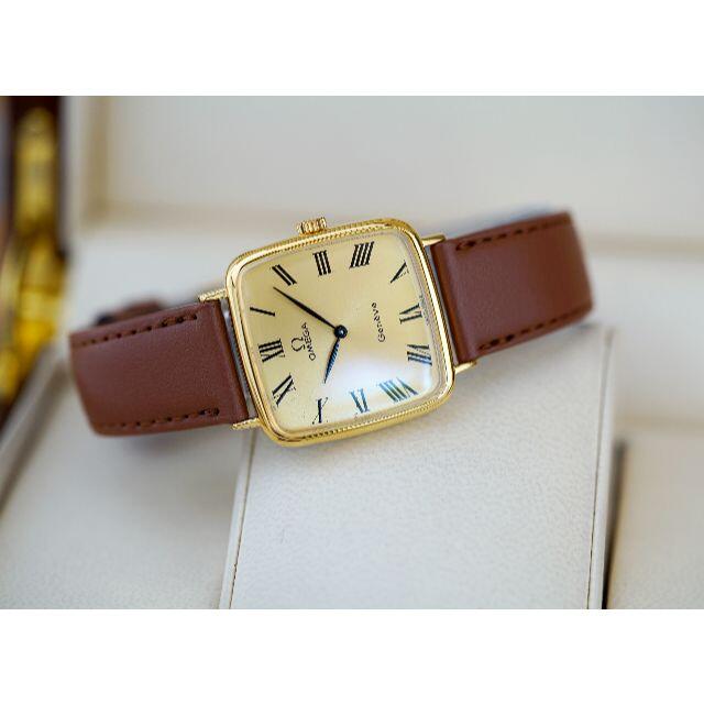 OMEGA(オメガ)の美品 オメガ ジュネーブ スクエア ゴールド ローマン 手巻き メンズ Omeg メンズの時計(腕時計(アナログ))の商品写真