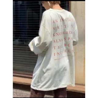 トゥデイフル(TODAYFUL)のトゥデイフル　バックプリントロングT(Tシャツ(長袖/七分))