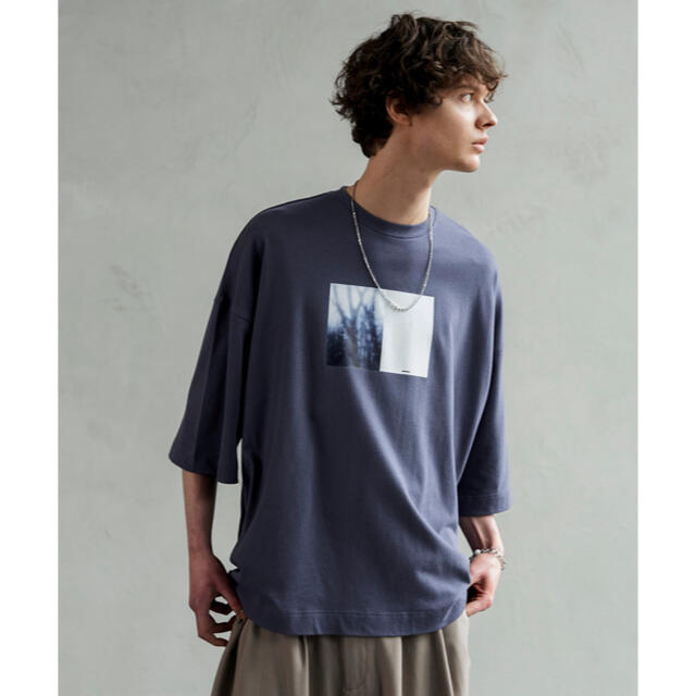 Shikica Tokyo(シキカトウキョウ)のshiki tokyo オーバーサイズモードプリントTシャツ メンズのトップス(Tシャツ/カットソー(半袖/袖なし))の商品写真