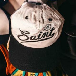 レディメイド(LADY MADE)の【SAINT Mxxxxxx】 CAP_SAINT / WHITE-BLACK(キャップ)