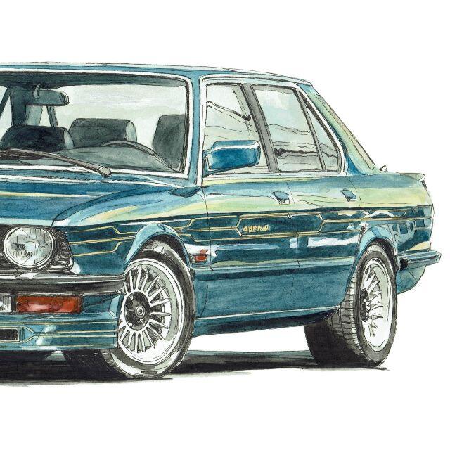 GC-1466 BMW ALPINA B9/C2限定版画サイン額装作家平右ヱ門 4