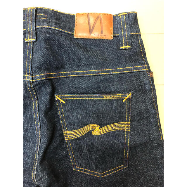 Nudie Jeans(ヌーディジーンズ)の[美品][丈つめ] [イタリア製]ヌーディージーンズ　W31サイズ 濃紺 メンズのパンツ(デニム/ジーンズ)の商品写真