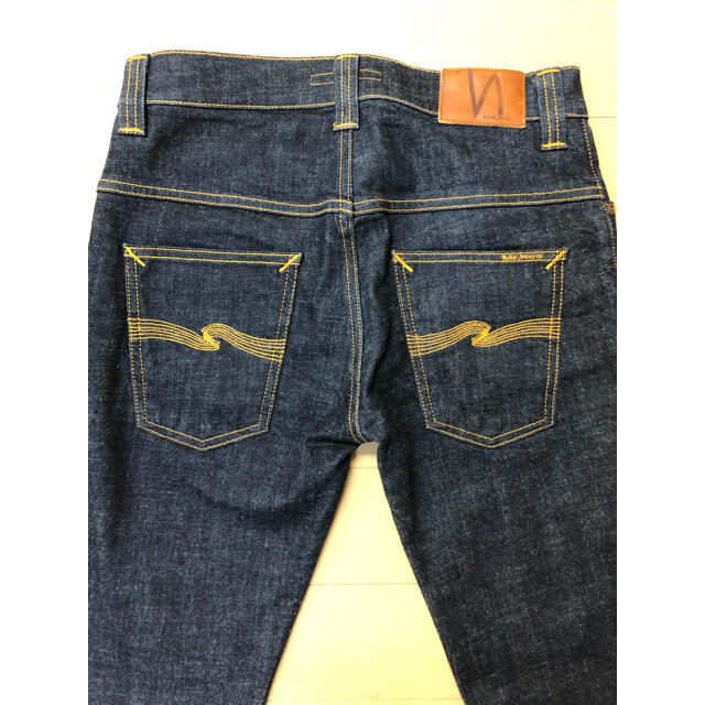 Nudie Jeans(ヌーディジーンズ)の[美品][丈つめ] [イタリア製]ヌーディージーンズ　W31サイズ 濃紺 メンズのパンツ(デニム/ジーンズ)の商品写真