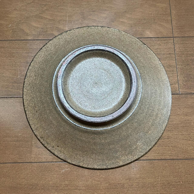 小澤基晴 ブロンズ しのぎ ぐるぐる 8寸 - 食器