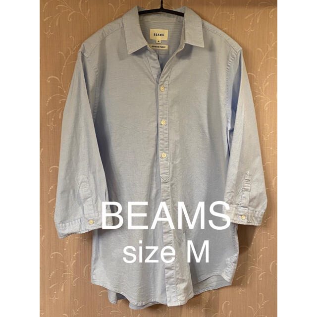 BEAMS(ビームス)のビームス BEAMS ストレッチ オックスフォード スキッパーシャツ 七分袖 M メンズのトップス(シャツ)の商品写真
