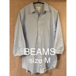 ビームス(BEAMS)のビームス BEAMS ストレッチ オックスフォード スキッパーシャツ 七分袖 M(シャツ)