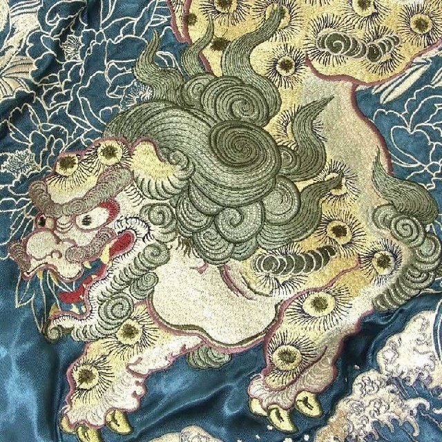花旅楽団/唐獅子牡丹/スカジャン/SSJ-026/サトリ 花旅楽団/唐獅子牡丹/スカジャン/SSJ-026/サトリ