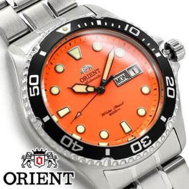 ORIENT(オリエント)の最終お値下げ　オリエント・ダイバーウオッチ  FAA02006M9オレンジ メンズの時計(腕時計(アナログ))の商品写真