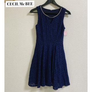 セシルマクビー(CECIL McBEE)の【セシルマクビー】レースワンピース(ミニドレス)