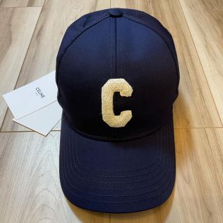 celine - CELINE イニシャル ベースボールキャップ / コットン Lの