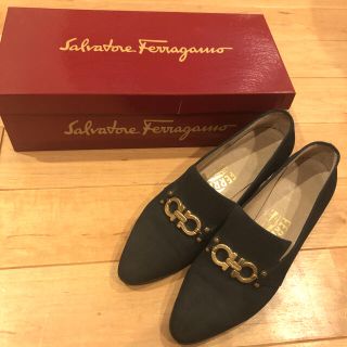 サルヴァトーレフェラガモ(Salvatore Ferragamo)のフェラガモ　ローファー　パンプス　22 レトロ　ビンテージ(ハイヒール/パンプス)