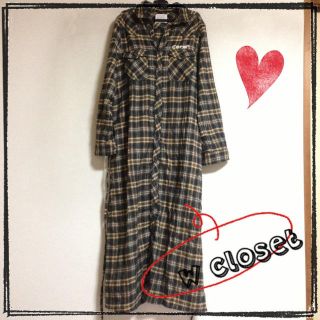 ダブルクローゼット(w closet)のお値下げ♡w closetチェックワンピ(ロングワンピース/マキシワンピース)