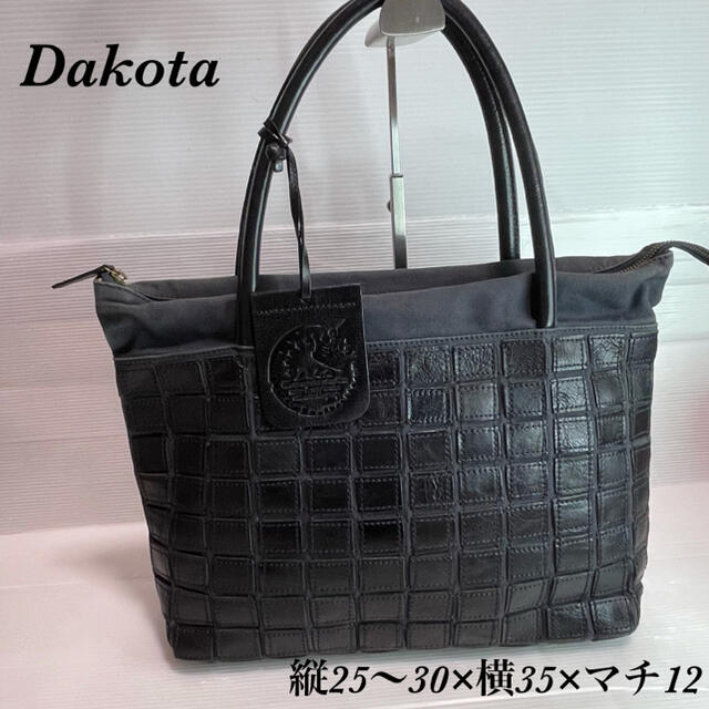 Dakota(ダコタ)のDakota　ダコタ　キャンパス×レザー　トートバッグ レディースのバッグ(トートバッグ)の商品写真