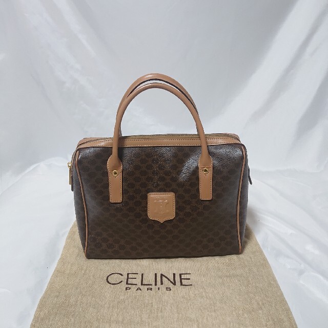 CELINE マカダム柄 ミニハンドバッグ