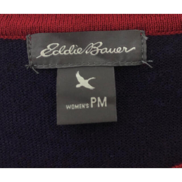 Eddie Bauer(エディーバウアー)の【美品】❤エディーバウアー❤ カーディガン ブラウス 赤 レディース レディースのトップス(カーディガン)の商品写真