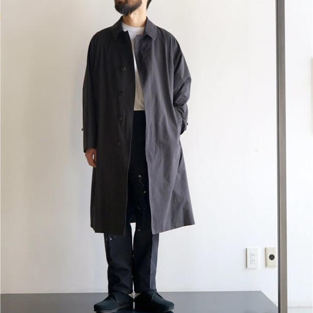 COMOLI 19SS バルカラーコート ブラック サイズ1