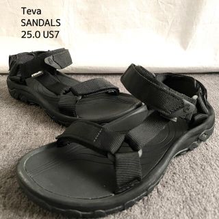 テバ(Teva)のTEVA テバ スポーツサンダル メンズ 黒 25.0 キャンプ アウトドア(サンダル)