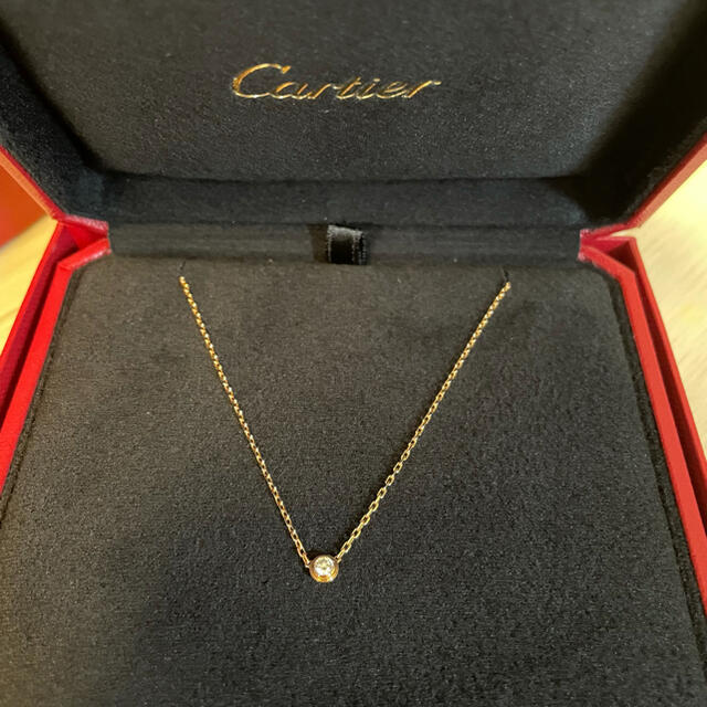 Cartier(カルティエ)の美品☆カルティエ　ディアマンレジェSM ダイヤ☆ピンクゴールド レディースのアクセサリー(ネックレス)の商品写真