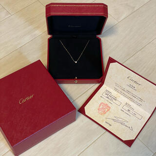 カルティエ(Cartier)の美品☆カルティエ　ディアマンレジェSM ダイヤ☆ピンクゴールド(ネックレス)