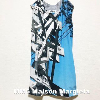 エムエムシックス(MM6)の【MM6】メゾンマルジェラ Transfer print カットソー(カットソー(半袖/袖なし))