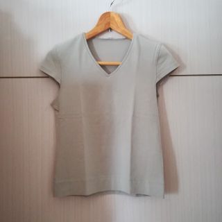 ムジルシリョウヒン(MUJI (無印良品))の無印良品　ストレッチ　半袖Tシャツ　ベージュ　半袖　Tシャツ　レディース　無印(Tシャツ(半袖/袖なし))