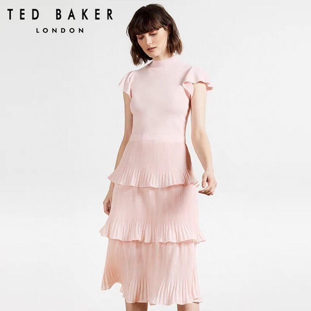 ❤️Ted baker 2021 新作新品　ピンクワンピース　綺麗 2 色レディース